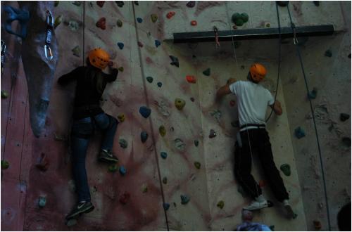 Parete arrampicata